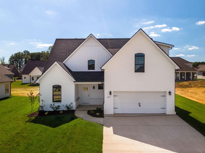 Representative exterior photo of a completed home built from the Aberdeen by Rockwood Homes in Park at Oliver Farm, Clarksville, TN (Image 19).