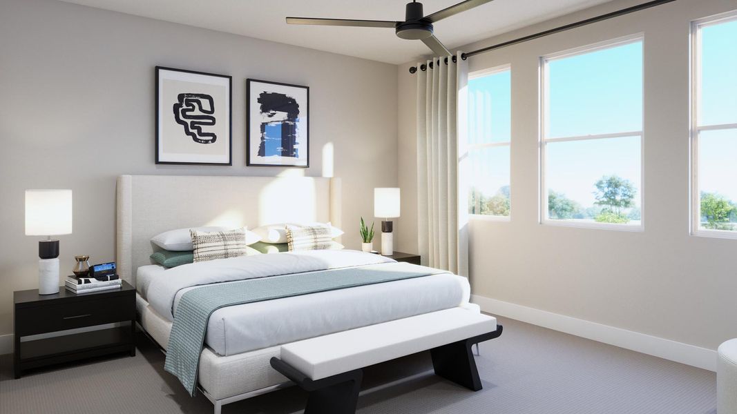 Representative furnished interior of a home built from the Kodee by Risewell Homes in Freedom at Anthem, Kyle (Image 16).