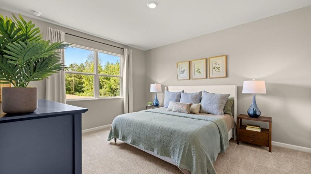 Furnished interior view inside a new home in Oaks at Cedar Grove, Fairburn (Image 4).