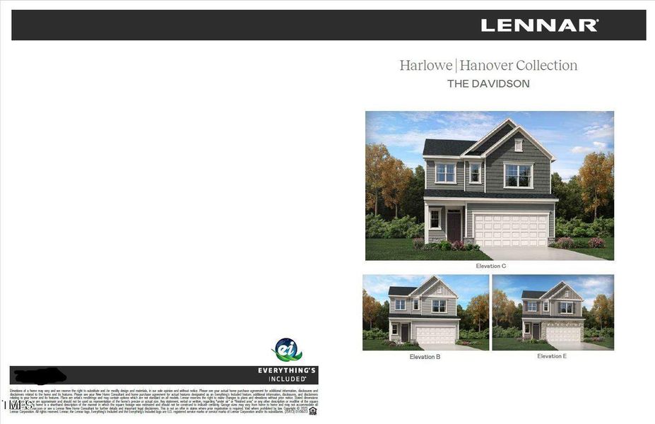 Davidson Front Elevations