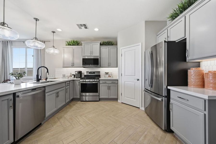 Furnished interior view inside a new home in La Mira, Mesa (Image 10).