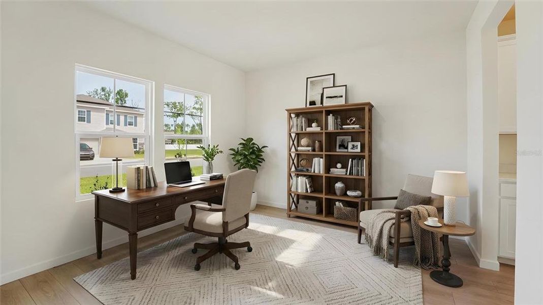 Furnished interior view inside a new home in Briarwood, Alachua (Image 8).