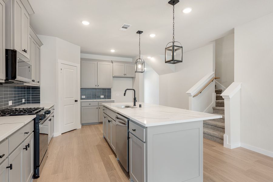 Furnished interior view inside a new home in Willow Grove Single-Family Homes, Melissa (Image 6).