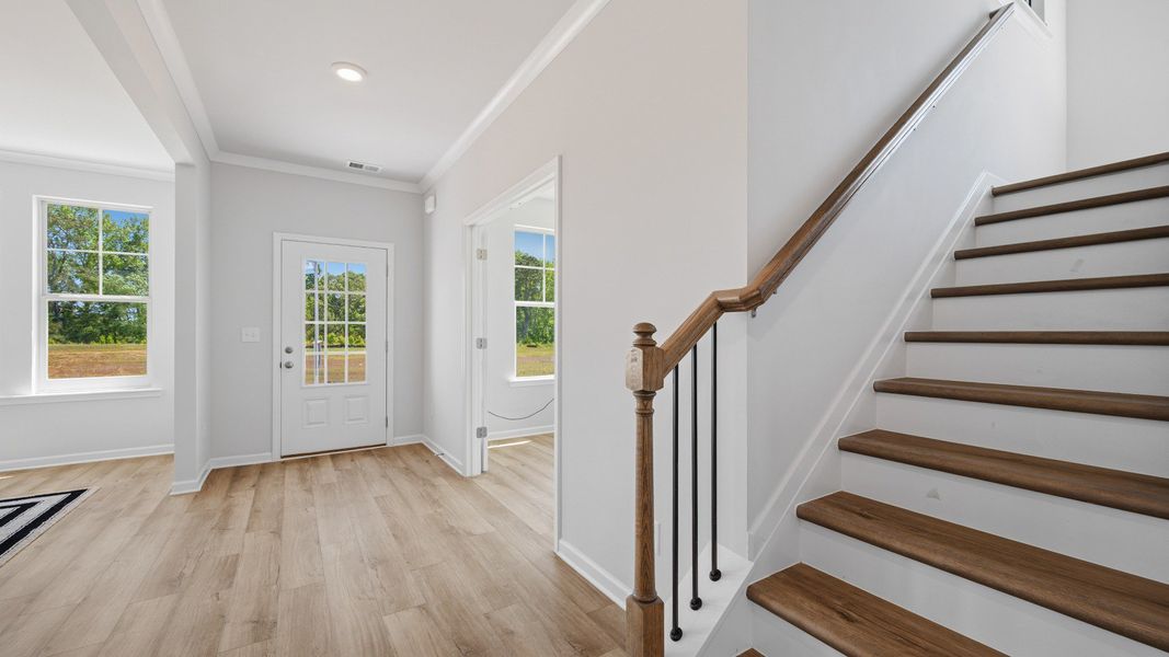 Representative furnished interior of a home built from the Stonefield - Side Entry by DRB Homes in Brighton, Locust Grove (Image 8).