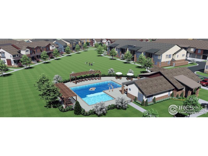 Future community pool and clubhouse