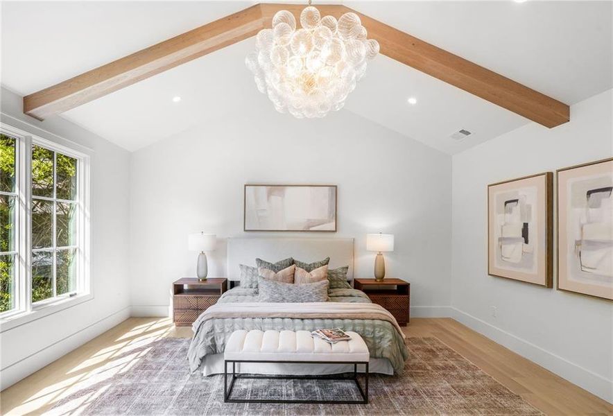 Furnished interior view inside a new home in , Atlanta (Image 13).