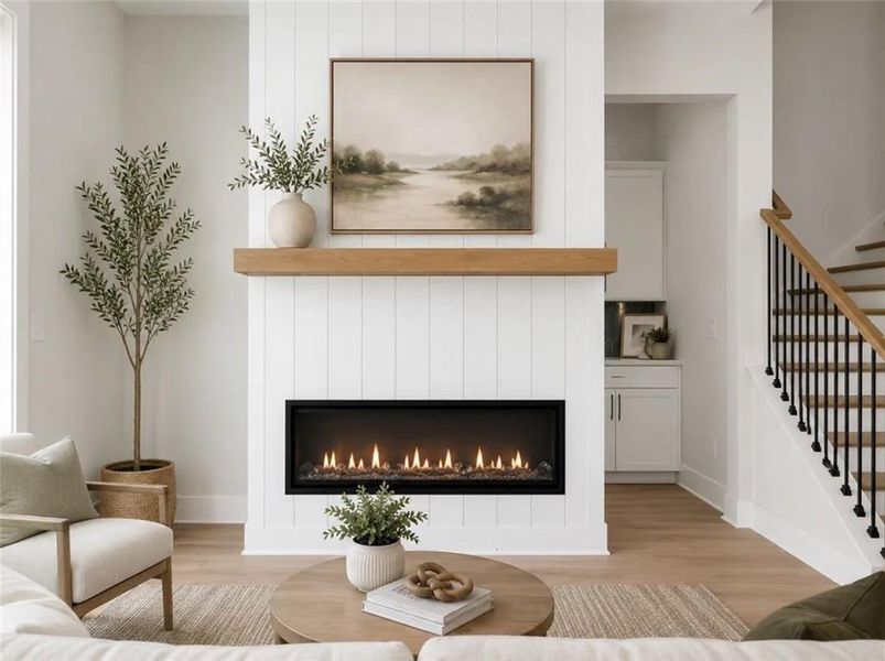 Furnished interior view inside a new home in Echo Park, Suwanee (Image 12).