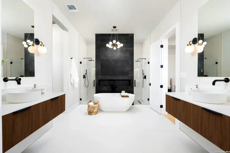 Furnished interior view inside a new home in , San Antonio (Image 56).