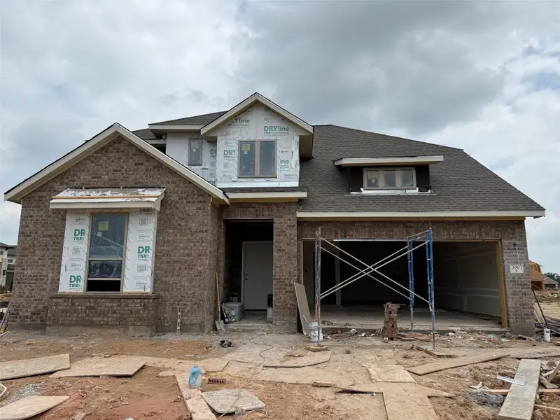 In-progress construction of a new home in Candela, Richmond, TX (Image 4).
