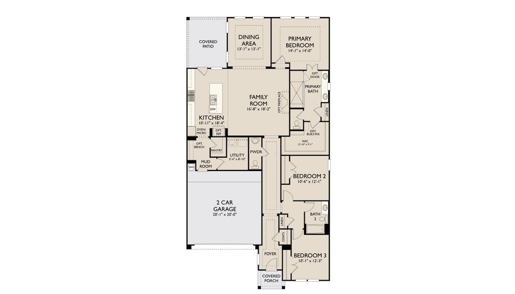 2D floor plan layout for the Farwell by Ashton Woods in Furst Ranch, Flower Mound, TX (Image 5). 2D floor plan layout for the Farwell by Ashton Woods in Furst Ranch, Flower Mound, TX (Image 5).
