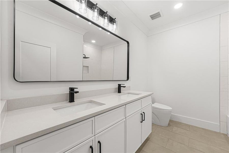 Furnished interior view inside a new home in , Atlanta (Image 10). Furnished interior view inside a new home in , Atlanta (Image 10).
