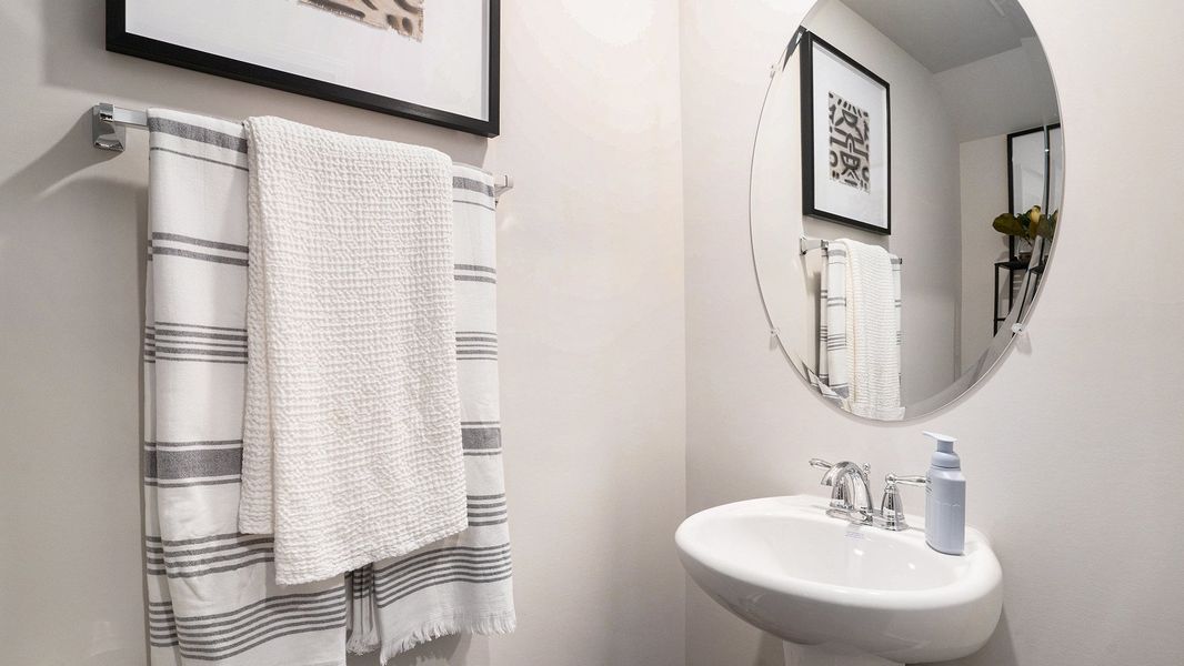 Furnished interior view inside a new home in The Townes at Amber Bluff, Conway (Image 13).