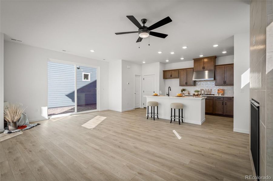 Furnished interior view inside a new home in Revel Crossing at Wolf Ranch – The Ascent Collection, Colorado Springs (Image 7).