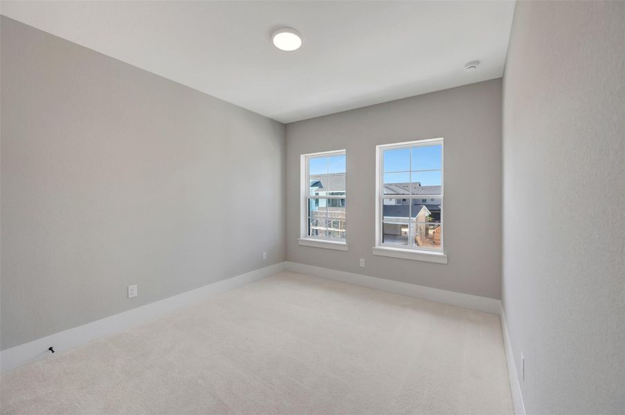 Spacious, unfurnished interior of a new home in Easthaven at Bridgeland Central - Vision Collection, Cypress (Image 19).