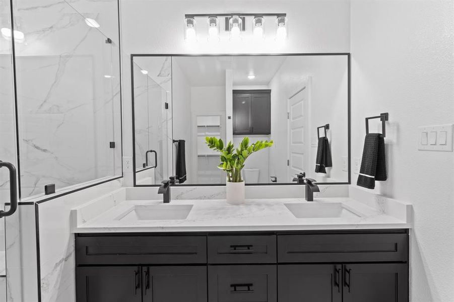 Furnished interior view inside a new home in , Fort Worth (Image 29).