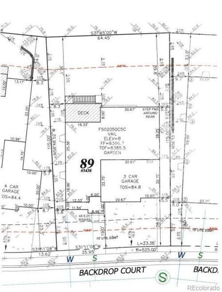 3438 Backdrop Court plot plan
