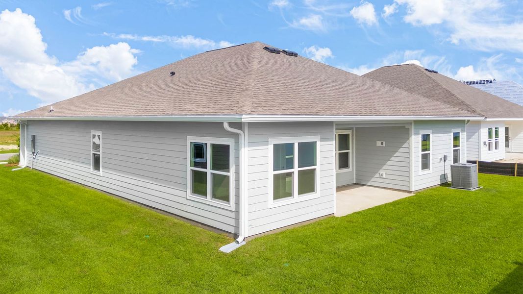 Representative exterior photo of a completed home built from the The Madison by D.R. Horton in Titus Park, Panama City, FL (Image 22).