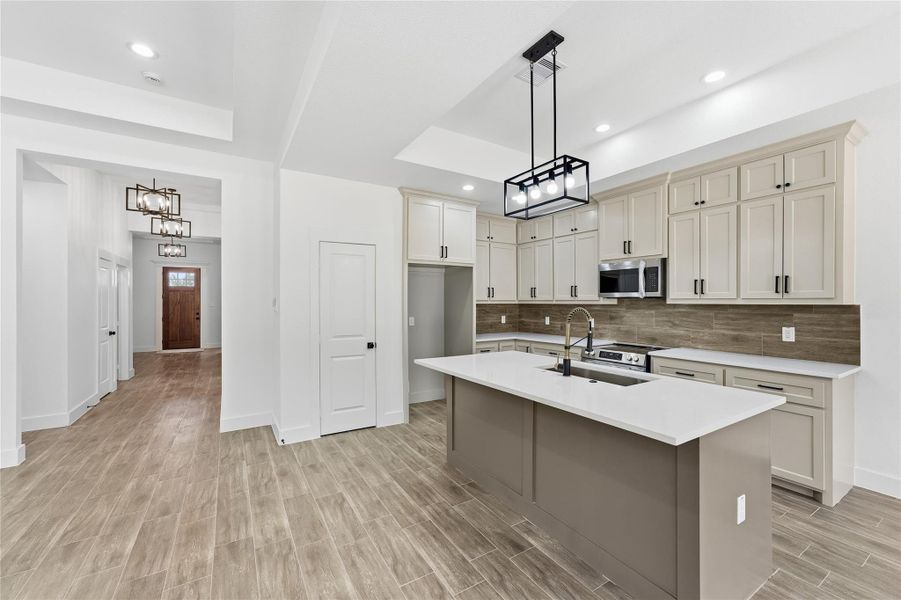 Furnished interior view inside a new home in , Huffman (Image 10).