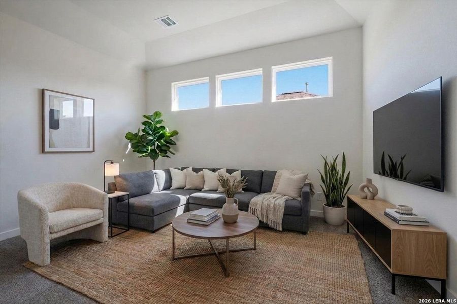 Furnished interior view inside a new home in Meyer Ranch, New Braunfels (Image 11).