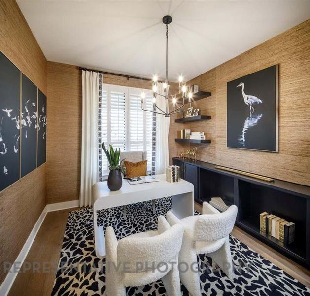 Furnished interior view inside a new home in , Aledo (Image 6).