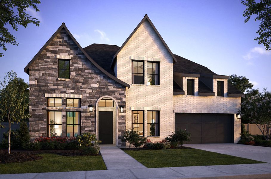 Representative exterior photo of a completed home built from the Madison II by Southgate Homes in Painted Tree 60' Series, McKinney, TX (Image 24).