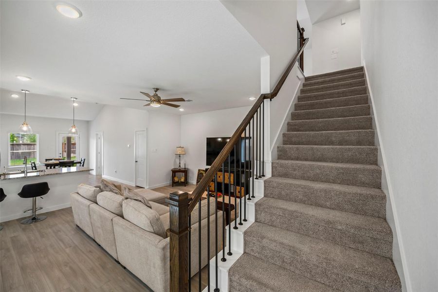 Furnished interior view inside a new home in Sorella, Tomball (Image 15).