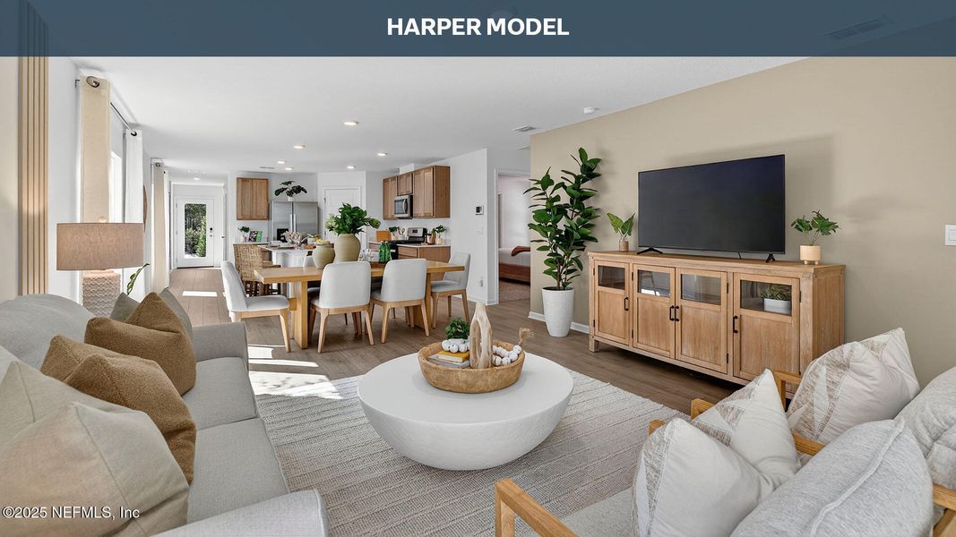 Furnished interior view inside a new home in , Bunnell (Image 24).