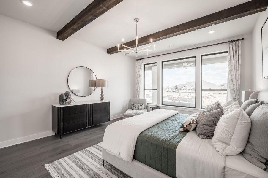 Representative furnished interior of a home built from the Bogata by Tri Pointe Homes in Harvest Green, Richmond (Image 69).