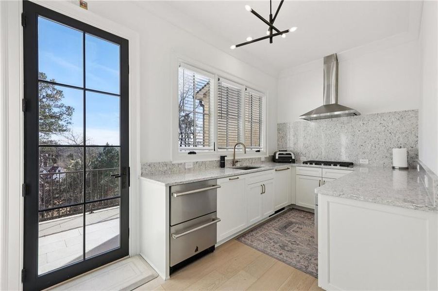 Furnished interior view inside a new home in , Suwanee (Image 52).