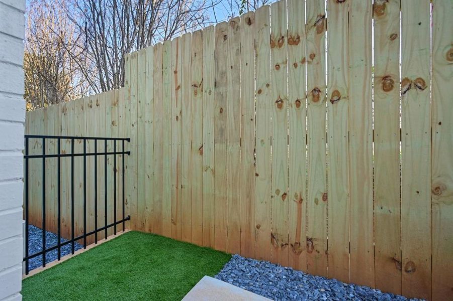Exterior details and patio area of a home in , Atlanta (Image 26).