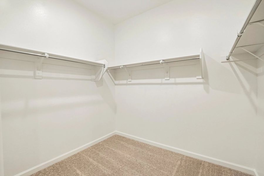 Primary walk in closet