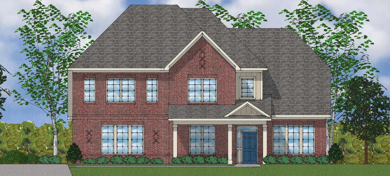 Representative exterior photo of a completed home built from the Livingston - Elite Collection by Mungo Homes in Walnut Grove, Easley, SC (Image 9).