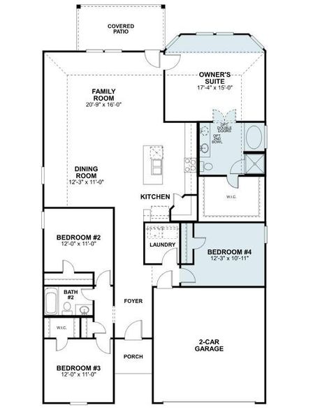 2D floor plan layout of this home in Moran Ranch, Willis, TX (Image 3). 2D floor plan layout of this home in Moran Ranch, Willis, TX (Image 3).