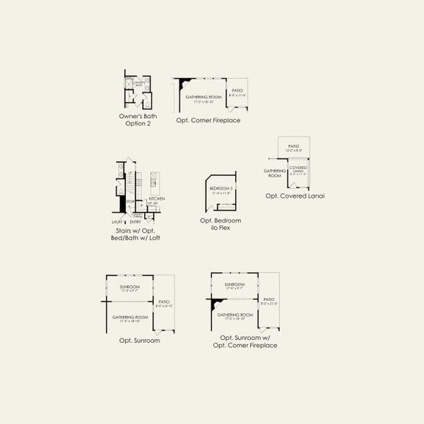 2D floor plan layout for the Bedrock by Pulte Homes in Riverstone, Monroe, NC (Image 3).
