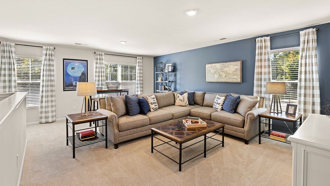 Representative furnished interior of a home built from the Elle by D.R. Horton in Highland Hills, Graniteville (Image 23). Representative furnished interior of a home built from the Elle by D.R. Horton in Highland Hills, Graniteville (Image 23).