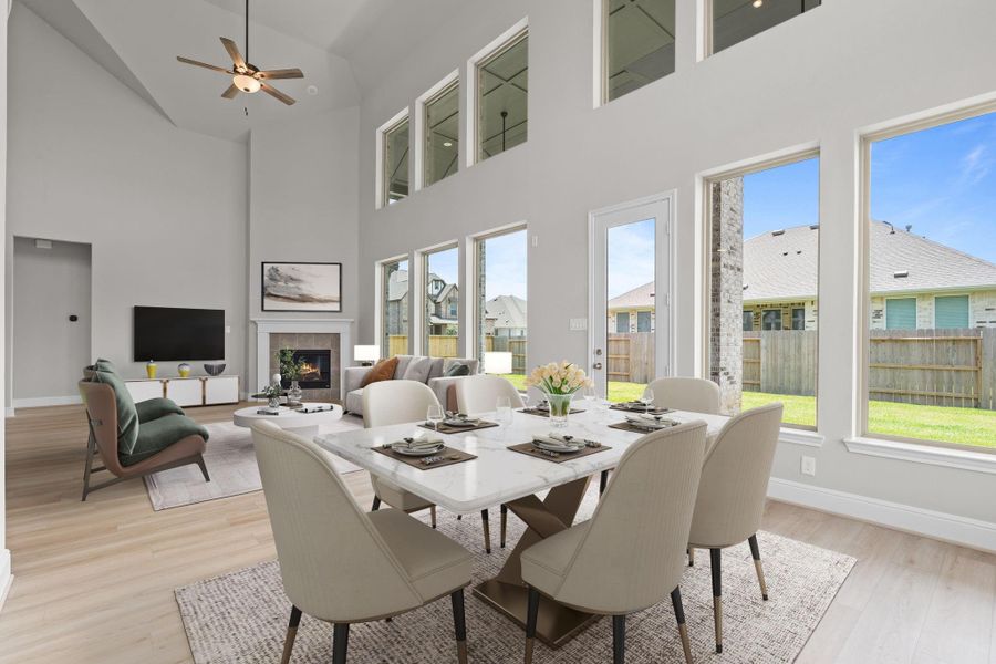 Furnished interior view inside a new home in Coastal Point, League City (Image 11). Furnished interior view inside a new home in Coastal Point, League City (Image 11).