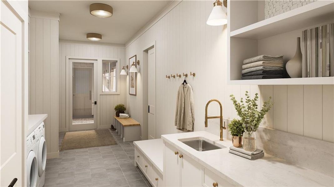 Furnished interior view inside a new home in , Cumming (Image 3).