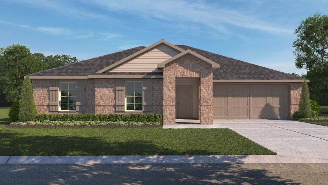 Representative exterior photo of a completed home built from the DEAN by D.R. Horton in Heritage Parks, Abilene, TX (Image 15).