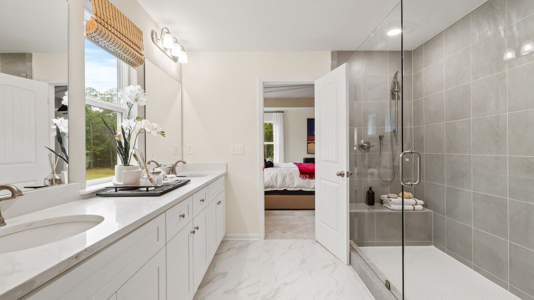 Representative furnished interior of a home built from the Wynwood by DRB Homes in Everson Pointe, Snellville (Image 34).