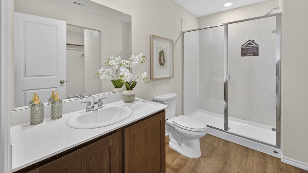 Representative furnished interior of a home built from the Atlanta by D.R. Horton in The Hills of Sherman, Sherman (Image 14).