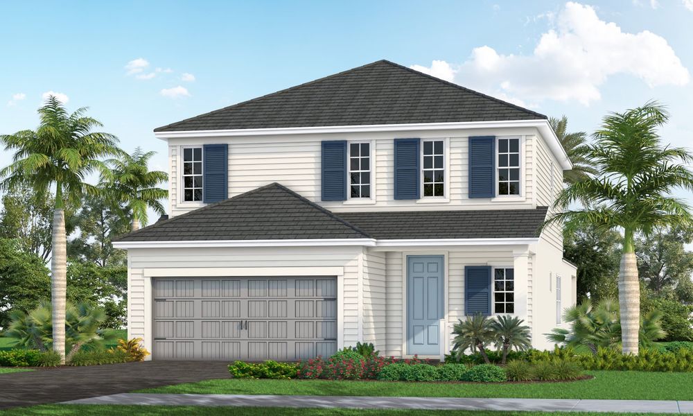 Representative exterior photo of a completed home built from the Heritage 2 by Neal Communities in Palmera, Venice, FL (Image 24).
