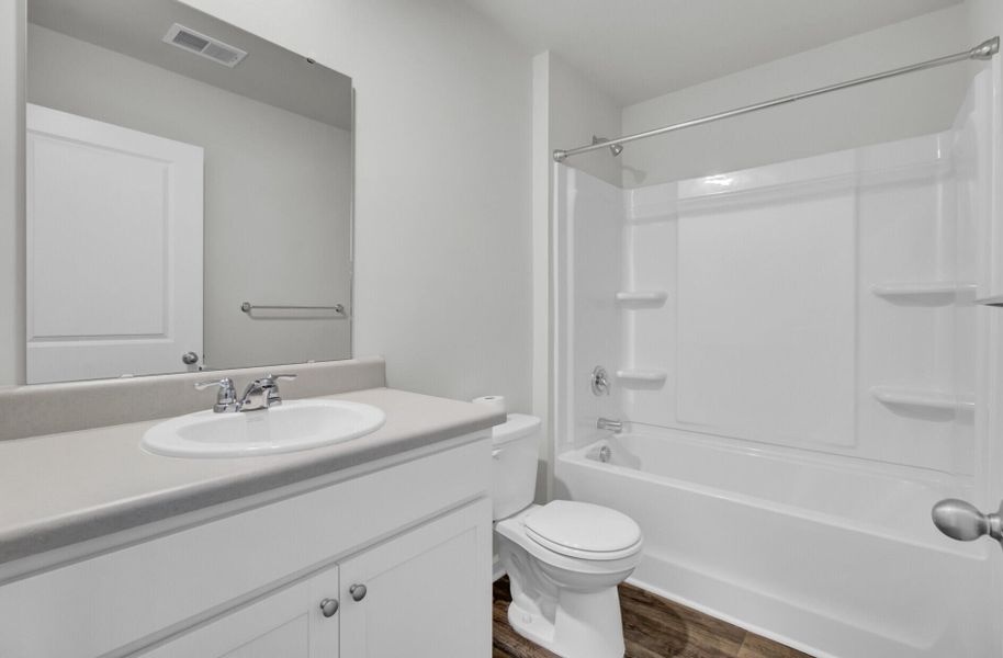 Furnished interior view inside a new home in Center Pointe, Santee (Image 9). Furnished interior view inside a new home in Center Pointe, Santee (Image 9).