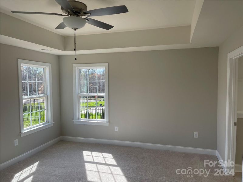 Primary Bedrooom with Trey Ceiling