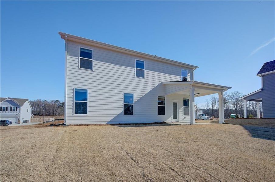 Exterior details and patio area of a home in Chapel Hill, Newnan (Image 4).