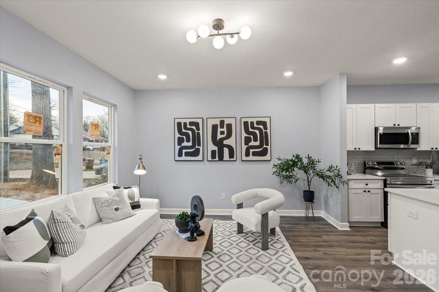 Furnished interior view inside a new home in , Statesville (Image 8). Furnished interior view inside a new home in , Statesville (Image 8).