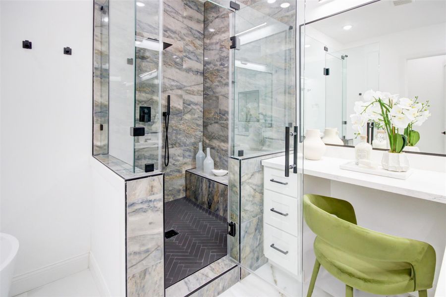 Furnished interior view inside a new home in , Houston (Image 12).