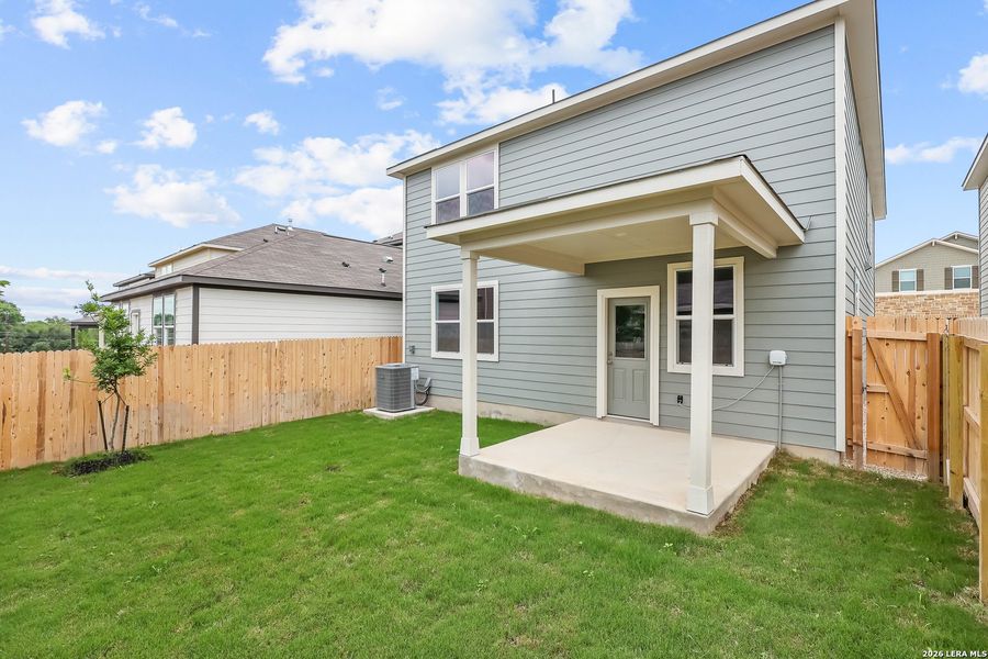 Exterior details and patio area of a home in Senna, Leon Valley (Image 20).