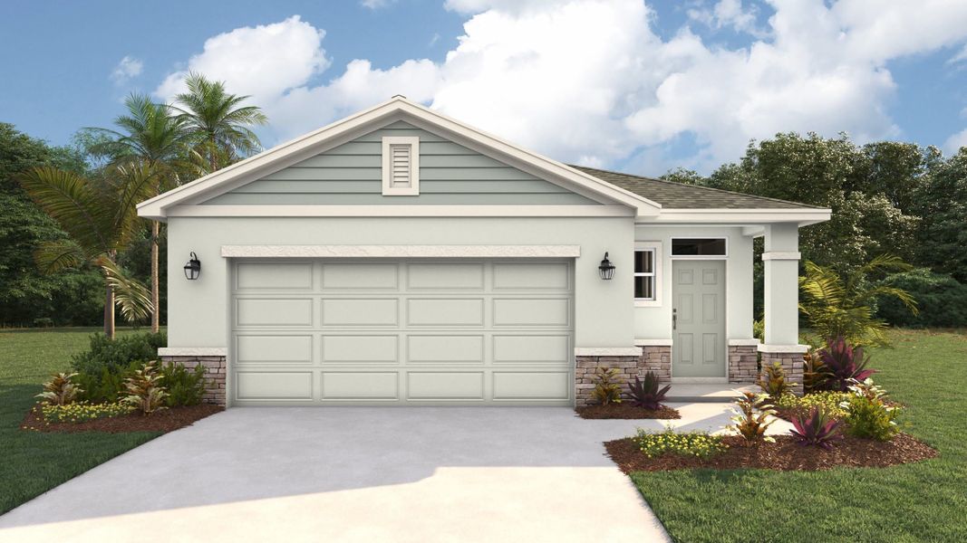 Representative exterior photo of a completed home built from the Harper by D.R. Horton in Westhaven at Heritage Harbour, Bradenton, FL (Image 17). Representative exterior photo of a completed home built from the Harper by D.R. Horton in Westhaven at Heritage Harbour, Bradenton, FL (Image 17).