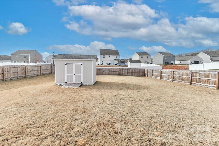 Exterior details and patio area of a home in Colonial Crossing, Troutman (Image 4). Exterior details and patio area of a home in Colonial Crossing, Troutman (Image 4).