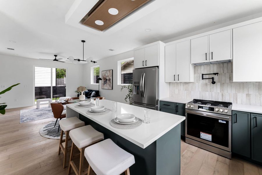 Furnished interior view inside a new home in , Austin (Image 8).